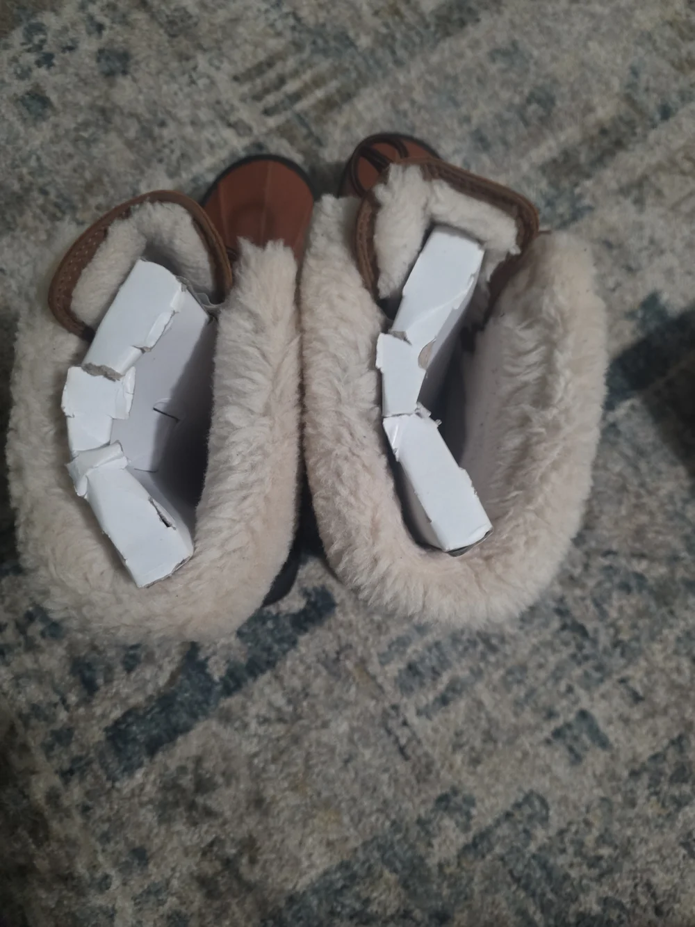 UGG Adirondack Lace-Up BUTTE Brown Shearling Winter Boots Size 14